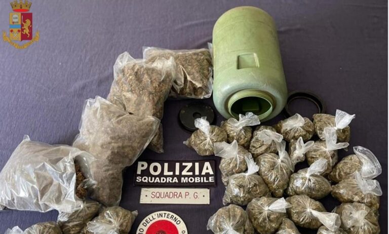 Oltre tre chili di marijuana divisa in dosi sequestrata dalla polizia tra il Vibonese e Rosarno