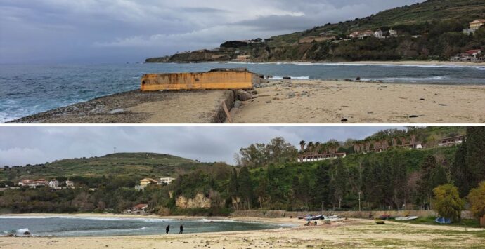 Porto di Sant’Irene, litorale devastato dalle mareggiate. Il sindaco: «Ripercussioni pesanti sul turismo»