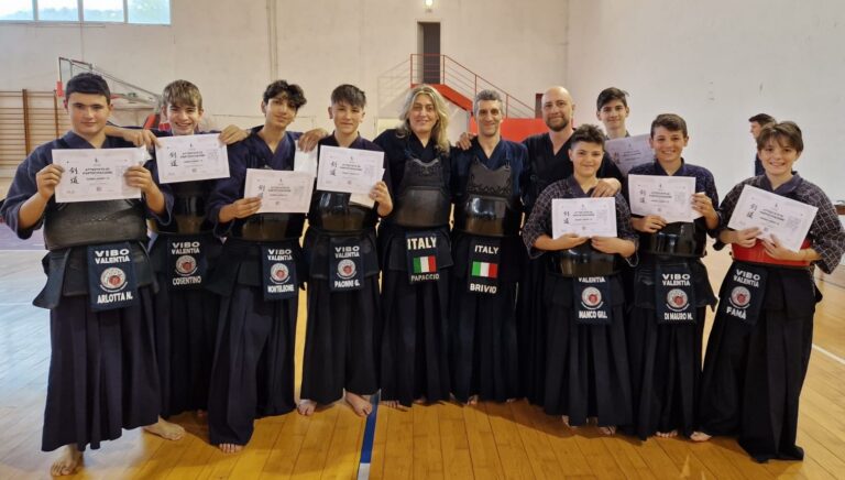 Vibo, il movimento giovanile del Kendo eccelle nel campionato nazionale