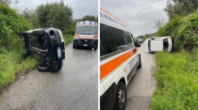 Incidente stradale a Cessaniti: auto si ribalta su un fianco