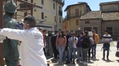 Serra San Bruno: un cantiere didattico per il restauro del monumento ai Caduti – Video