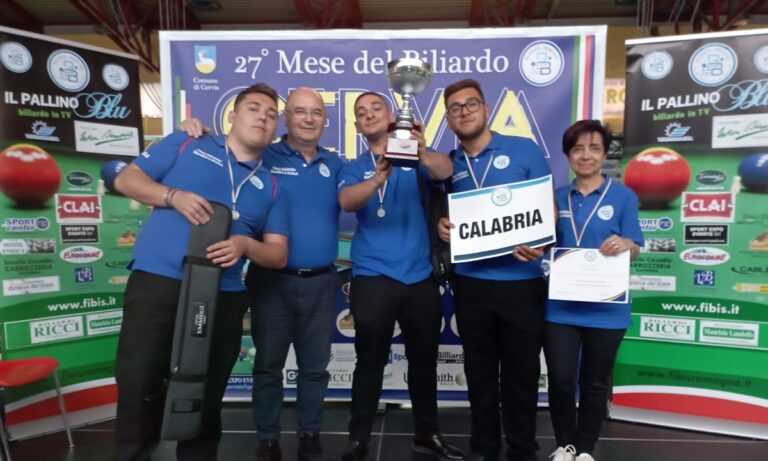 Vibo Valentia: il Liceo Statale “Vito Capialbi” trionfa ai campionati nazionali di biliardo sportivo