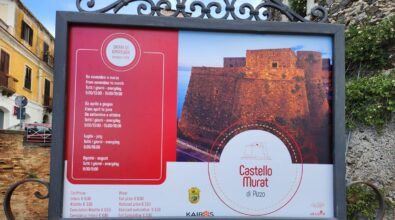 Pizzo, aumenta il prezzo del biglietto per visitare Castello Murat e Piedigrotta