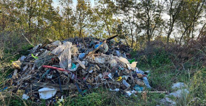 Scempio ambientale a Joppolo: i rifiuti delle spiagge gettati vicino Monte Poro – Foto