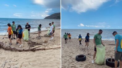 Sos a mare, volontari Udicon puliscono la spiaggia di Nicotera Marina