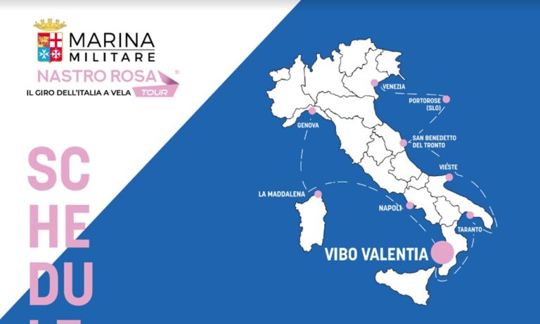 Vibo accoglie il “Nastro Rosa Tour”, il Giro d’Italia a vela organizzato dalla Marina Militare
