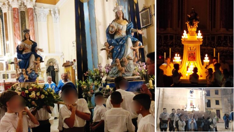 Festa della Madonna Assunta, a Potenzoni la suggestiva processione con i bambini – Video