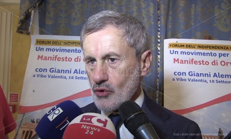 Gianni Alemanno a Vibo per presentare il manifesto di Orvieto – Video