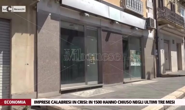 Imprese calabresi in crisi: in 1500 hanno chiuso negli ultimi tre mesi – Video