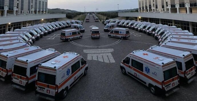 Servizio di prima emergenza in Calabria: arrivate 60 nuove ambulanze