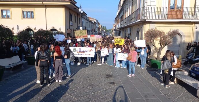 Vibo, gli studenti scendono in piazza contro lo smembramento del Liceo “Capialbi”