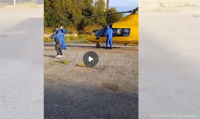 Scontro auto moto a Filadelfia, giovane centauro trasportato in elisoccorso