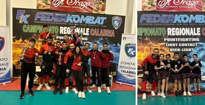 Campionato regionale di Kickboxing, trionfo per gli atleti della Fenix Vibo