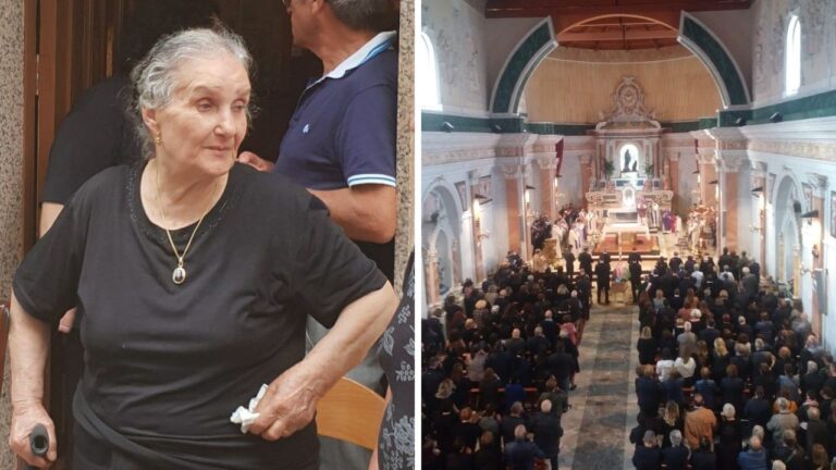 A San Calogero l’ultimo saluto a Maria Maccarone, la “miracolata da santa Paola Frassinetti” – Foto