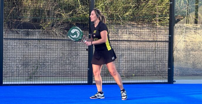 Padel: la calabrese numero uno d’Italia Lara Meccico a Maierato per un allenamento 