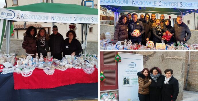 Mercatini di Natale nel Vibonese, consensi per lo stand dell’associazione genitori persone con autismo