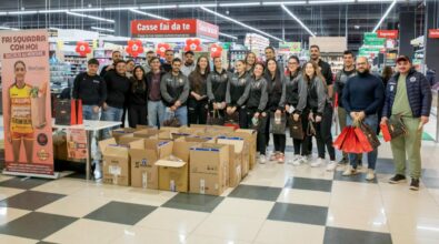 Natale solidale: Tonno Callipo e associazione Valentia raccolgono 800 chili di prodotti alimentari