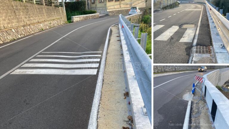 Avvallamenti in strada a Longobardi, l’assessore: «Normali assestamenti, passa il tubo dell’acqua»