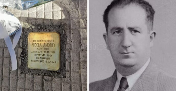 Una pietra d’inciampo dedicata al commissario di polizia di Pizzo morto in un lager: la cerimonia a La Spezia