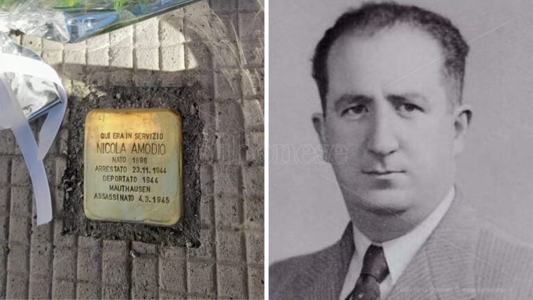 Una pietra d’inciampo dedicata al commissario di polizia di Pizzo morto in un lager: la cerimonia a La Spezia