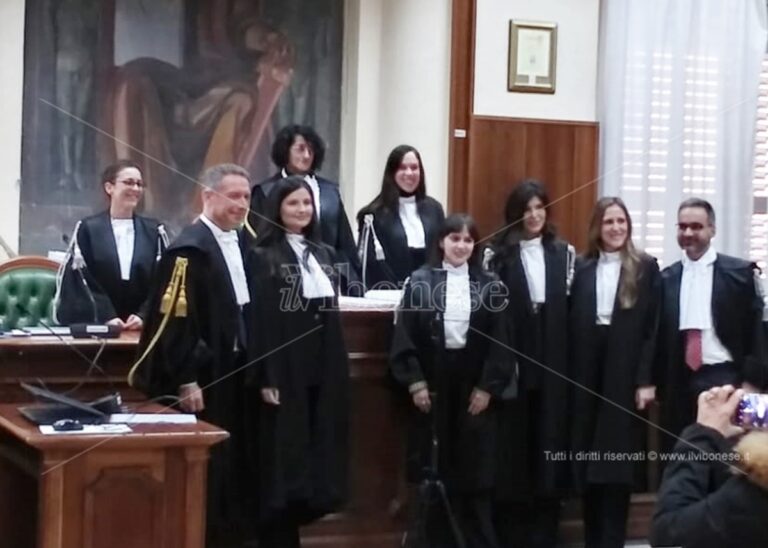 Giustizia: insediati cinque nuovi magistrati ordinari al Tribunale di Vibo Valentia