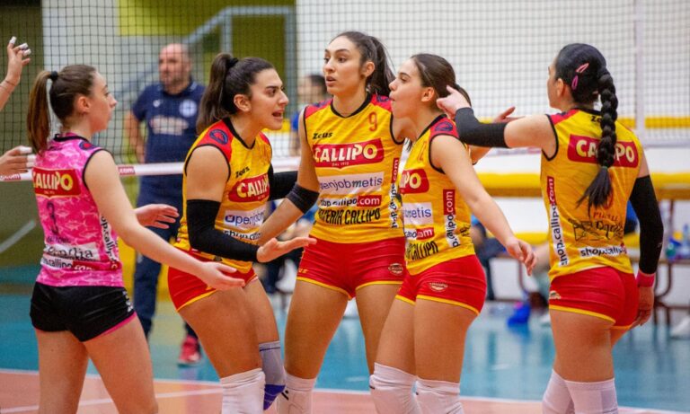 Volley femminile, per la Tonno Callipo 14esima vittoria contro S. Giovanni in Fiore e allungo in vetta
