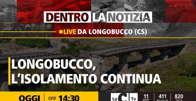 Dentro la notizia, il crollo del ponte e l’isolamento di Longobucco al centro della puntata