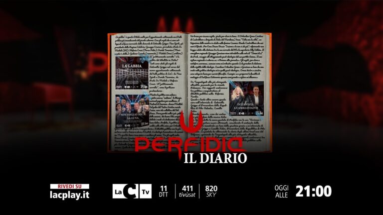 “Il diario di Perfidia”: questa sera puntata speciale del talk politico targato LaC Tv