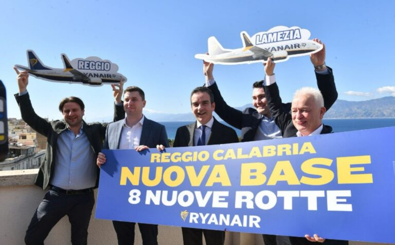 La compagnia aerea Ryanair investe in Calabria: nuove rotte e posti di lavoro