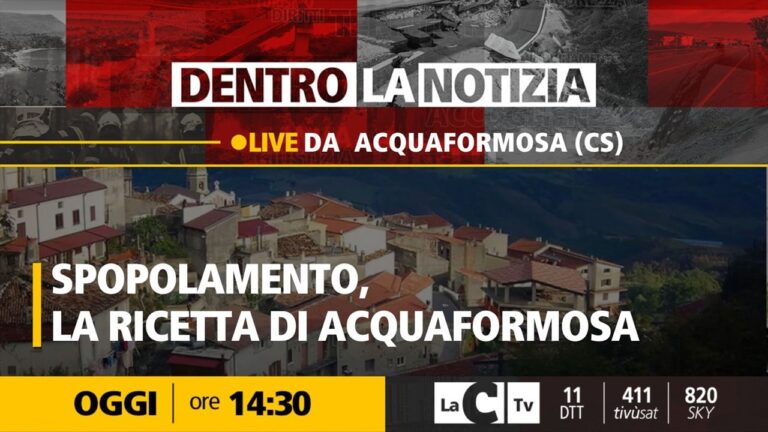 Lo spopolamento dei borghi e l’esempio positivo di Acquaformosa: focus a Dentro la notizia