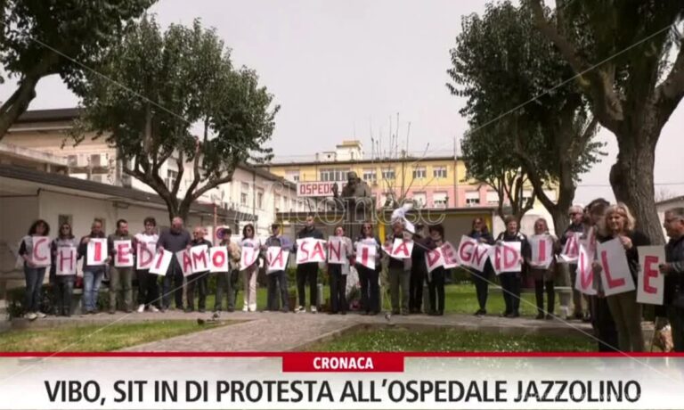 Vibo Valentia: nuovo sit in di protesta davanti allo Jazzolino – Video