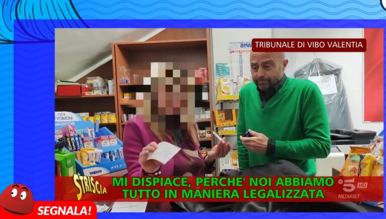 Fotocopie e snack senza scontrino, Striscia la notizia fa tappa al Tribunale di Vibo