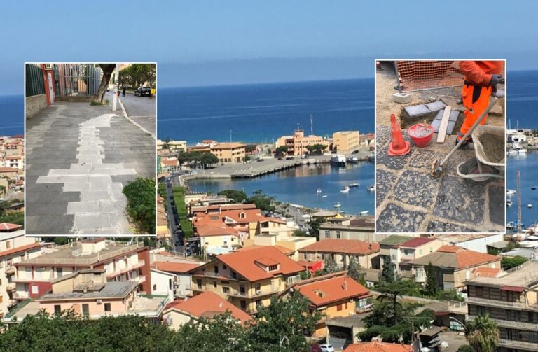 Polemiche a Vibo Marina, le antiche basole in pietra lavica sostituite con quelle moderne