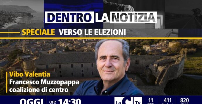 Elezioni Vibo, a Dentro la notizia intervista al candidato a sindaco Muzzopappa