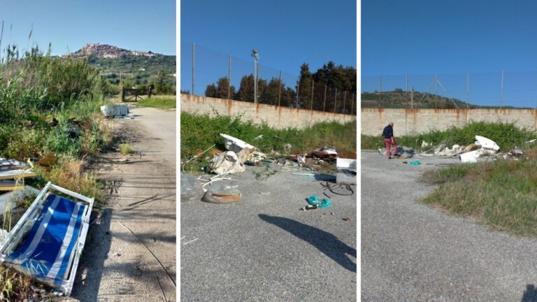 Campo da calcio alla Marina di Nicotera nel degrado, D’Agostino: «Deprimente» – Foto