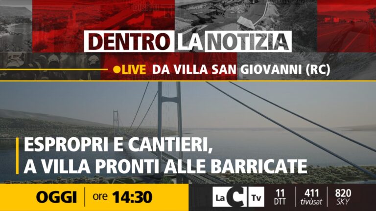 Ponte sullo stretto e cantieri in vista: a Dentro la notizia la rabbia dei cittadini