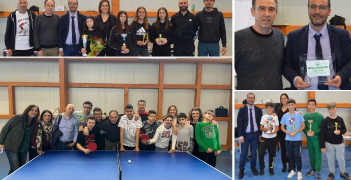 Vibo, i ragazzi speciali dell’Istituto alberghiero protagonisti del torneo “Tennis tavolo oltre”