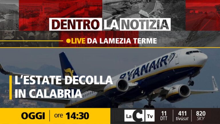 LaC OnAirport e lo scalo di Lamezia al centro della puntata odierna di Dentro la notizia