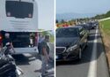 Autostrada bloccata da un pullman all’altezza di Pizzo: auto in fila per ore e malori a causa del caldo