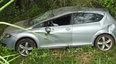 Incidente a Capistrano, auto perde il controllo e finisce in una scarpata