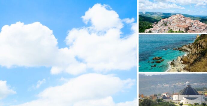 Meteo Vibonese, weekend con poche nubi e zero piogge: temperature piacevoli dalla costa alle Serre