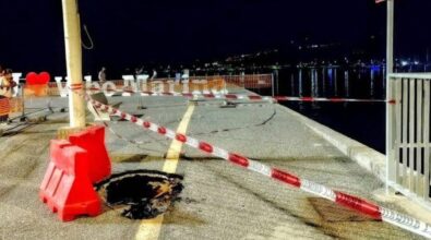 Vibo Marina, si apre una voragine sulla centrale banchina Fiume del porto