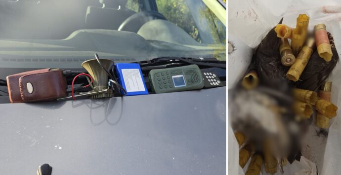 Caccia, usavano richiami elettromagnetici illegali per attirare i turdidi: denunciati dalle guardie venatorie nel Vibonese