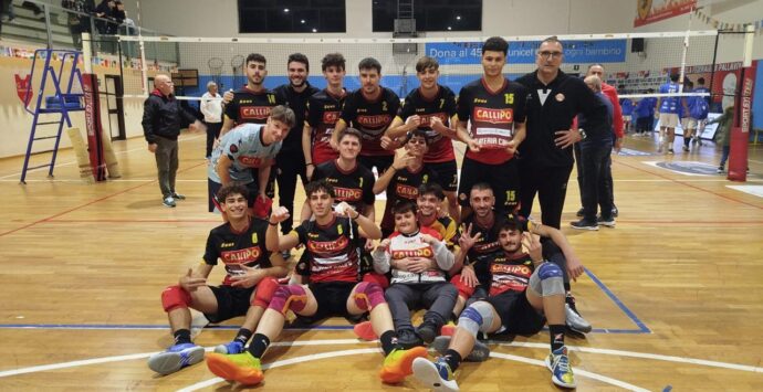 Volley, vittoria anche per i ragazzi della Tonno Callipo: primi punti fuori casa conquistati nel Catanese