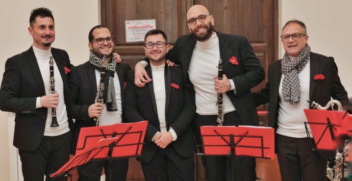 Spilinga, grande successo per la chiusura del tour invernale del Vipàvero Clarinet Quartet & Percussion