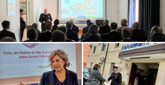 Il prefetto Colosimo in visita istituzionale al Comando provinciale dei carabinieri di Vibo Valentia
