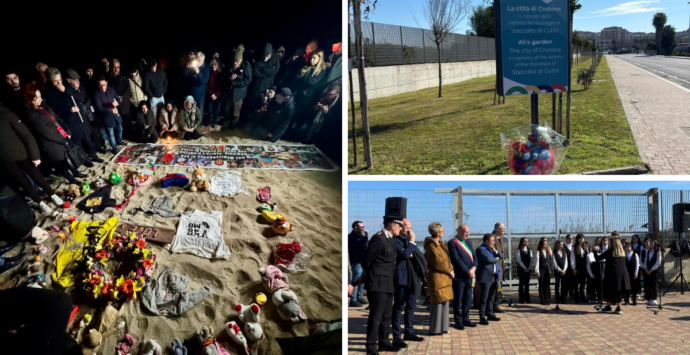 Due anni fa il naufragio di Cutro, Crotone omaggia le 94 vittime: «La città non dimentica»