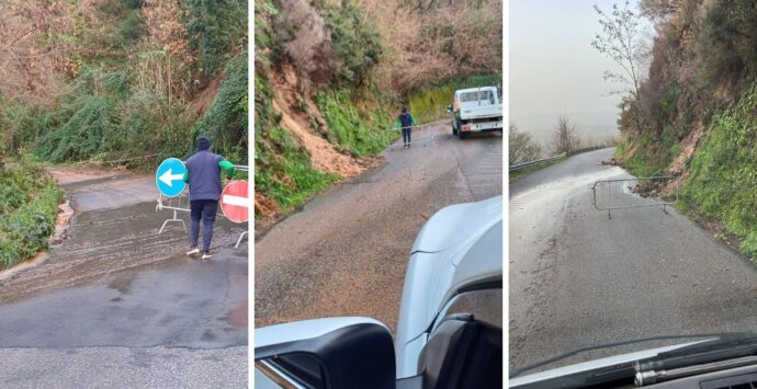 Dinami, dopo le piogge torrenziali si fa la conta dei danni tra frane e strade invase: Comune e Provincia impegnati sul territorio