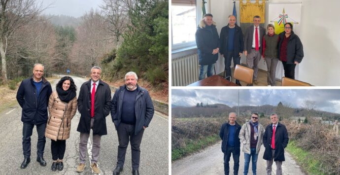 Strade provinciali, il presidente L’Andolina a Brognaturo, Simbario e Spadola per fare il punto sugli interventi