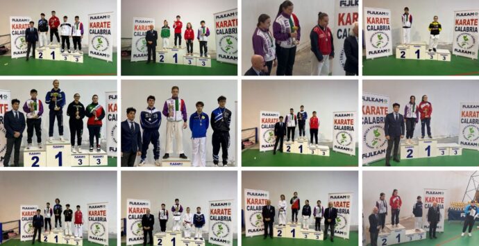 Grand prix karate brutium, la Virtus Vibo al secondo posto grazie ai risultati dei suoi atleti